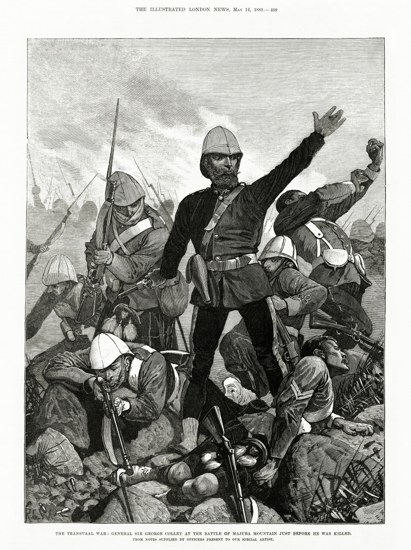 Melton_Prior_-_Illustrated_London_News_-_The_Transvaal_War_-_General_Sir_George_Colley_at_the_Battle_of_Majuba_Mountain_Just_Before_He_Was_Killed.jpg